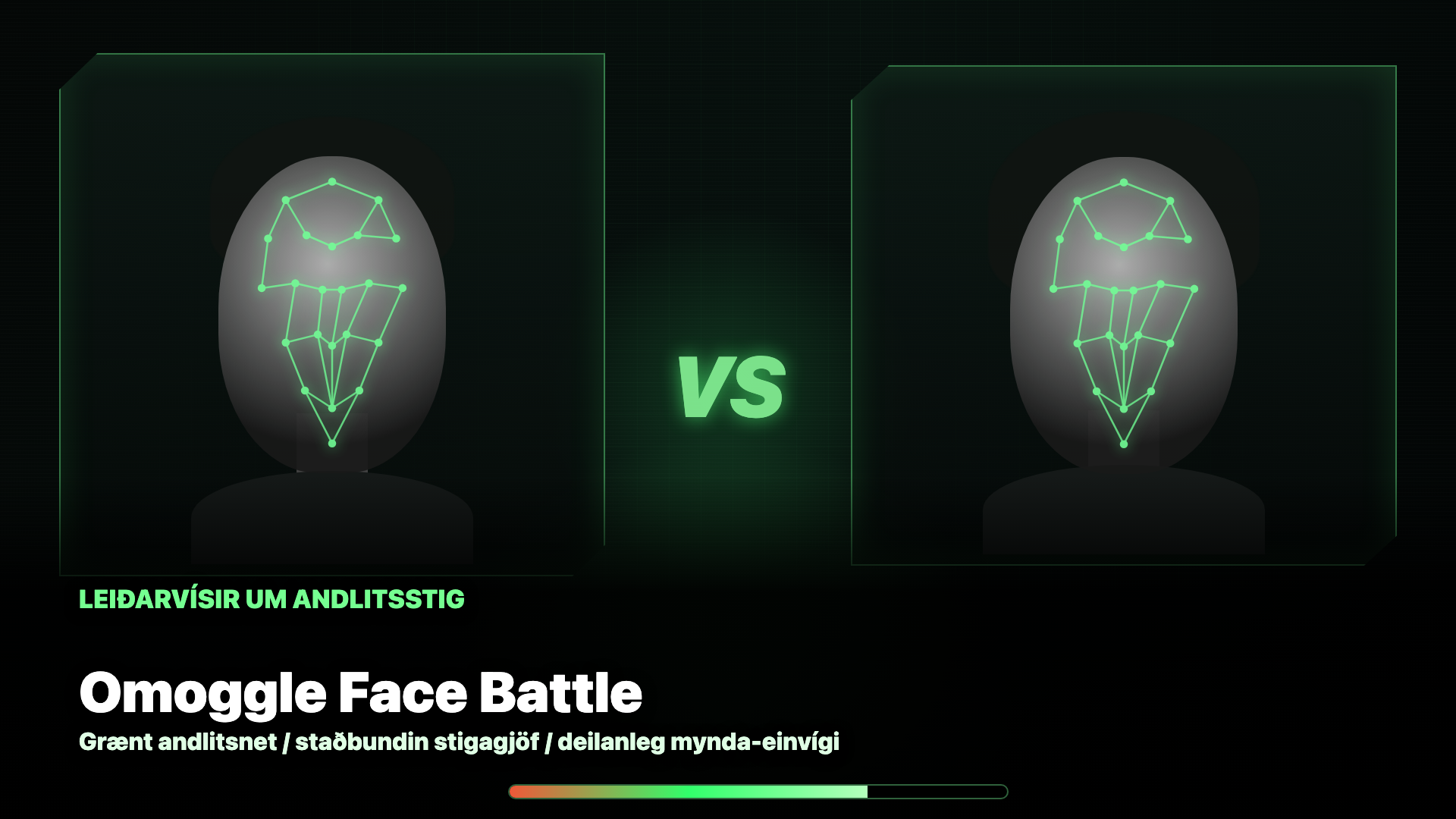 Forsíðumynd Omoggle Face Battle leiðarvísis